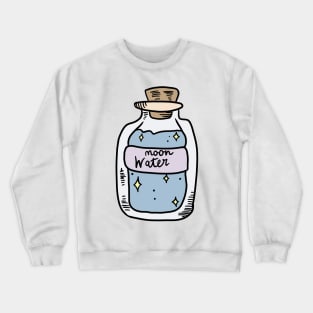 moon water spell jar Crewneck Sweatshirt